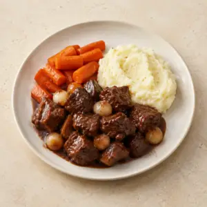 Beef Bourguignon with Mashed Potatoes