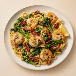 Garlic Shrimp Primavera