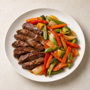 Thai Beef with Stir-Fried Vegetables