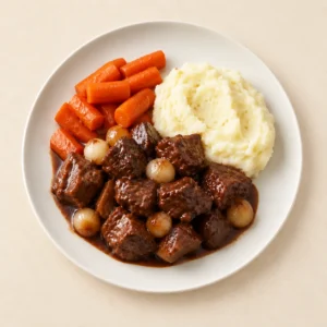 Beef Bourguignon with Mashed Potatoes
