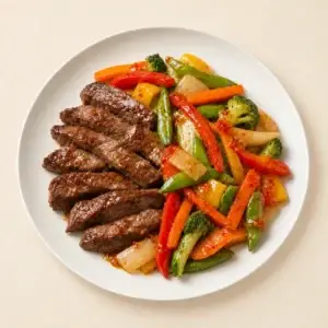 Thai Beef with Stir-Fried Vegetables