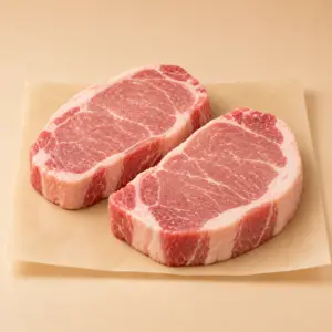 Boneless Center-Cut Pork Loin Steaks — Two 8 oz