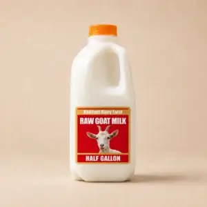 Raw Goat Milk (Half Gallon)
